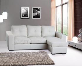 Diego Chaise Sofa Full Bonded Leather