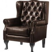 Dorchester PU Arm Chair Brown
