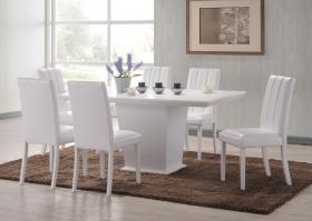 Feather Dining Table White