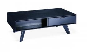 Hales Coffee Table with 2 Drawers Black