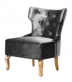 Norton Velvet Chair Grey