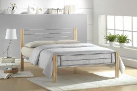 Amber Bed Single Silver-Beech
