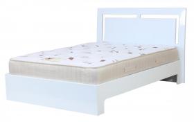 Sokoto High Gloss King Size Bed White
