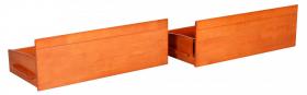 Tripoli Solid Wood Bunk Bed Drawers Pair Cherry