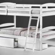 Tripoli Solid Wood Bunk Bed White