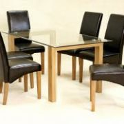 Adina Dining Set Large Oak 6 Cyprus Chairs