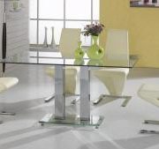 Ankara Large Dining Table Chrome