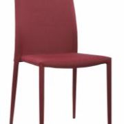 Chatham Fabric Chair Red with Red Metal Legs