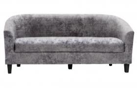 Claridon 3 Seater Sofa Crushed Velvet Silver