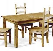 Corona Dining Set with 4 Chairs