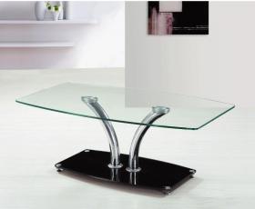 Delphi Coffee Table Chrome & Black