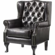 Dorchester PU Arm Chair Black