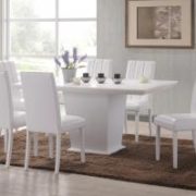 Feather Dining Set White 6 Trogon Chairs
