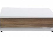 Howard High Gloss Coffee Table White & Natural