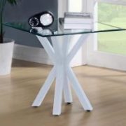 Langley Gloss Lamp Table White