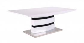 Leona High Gloss Coffee Table White & Black