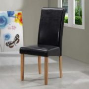 Marley PU Solid Rubberwood Chair