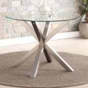 Nelson Dining Table with Brushed Stainless Steel