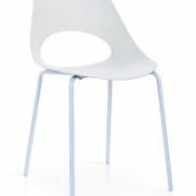 Orchard Plastic (PP) Chairs White with Metal Legs Chrome