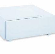 Sable High Gloss Coffee Table with Drawer White