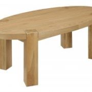 Zeus Oval Coffee Table Oak