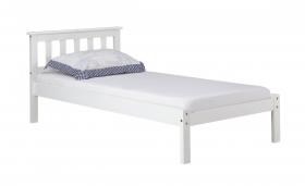 Eccles Pine Bed Single White Wash
