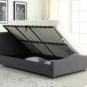 Elle Storage Linen Double Bed Grey