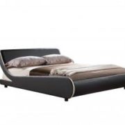 Griffin PVC Double Bed Black with White Stripe