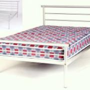 Hercules Contract Metal Bed Double Silver