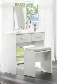 Topline Dressing Table with Mirror & Stool